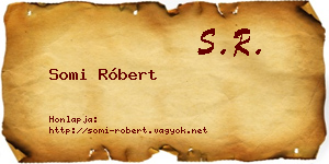 Somi Róbert névjegykártya